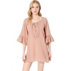 image:imageONEILL Saltwater Solids Bell Sleeve Dress CoverUpSandy  Salt Water Solids