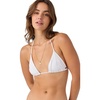 image:imageONEILL Saltwater Solids Rib Venice Triangle Top WHT M