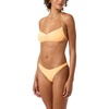 image:imageONEILL Women Saltwater Solids Flamenco Cheeky Bottoms  High Leg Cheeky Swim FitNeon Apricot Nectar