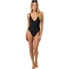 image:imageONEILL Womens Saltwater Solids Edgewater OnePiece SwimsuitBlack