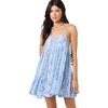 image:imageONEILL Womens Saltwater Solids Rilee Mini CoverUp Dress  Lightweight Crinkle Fabric Adjustable StrapsAzurine