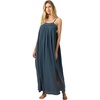 image:imageONEILL Womens Saltwater Solids Sai Maxi CoverUp Dress  Adjustable Straps Side SlitsSlate