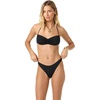 image:imageONEILL Womens Saltwater Solids Tidal Bralette Top  Adjustable Straps Removable CupsBlack