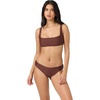 image:imageONEILL Womens Saltwater Solids Westwater Tank  Square Neck Adjustable StrapsChocolate