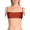 image:imageONeill Salt Water Solid Textured Bralette Bikini Top in Dark Etruscan Red