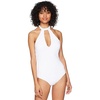 image:imageONeill Womens Salt Water Solids HiNeck One Piece Swimsuit Black LWhite