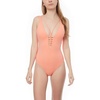 image:imageONeill Womens Standard Salt Water Solids Macrame One Piece SwimsuitMai Tai