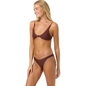 image:imageONEILL Womens Saltwater Solids Pismo Bralette Top  Front Knot Adjustable StrapsCho
