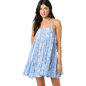 image:imageONEILL Womens Saltwater Solids Rilee Mini CoverUp Dress  Lightweight Crinkle Fabric Adjustable StrapsAzr