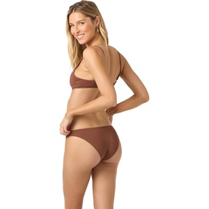 image:imageONEILL Womens Saltwater Solids Rockley Medium Bottoms  Medium Coverage Clean FinishCoconut Brown