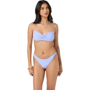 image:imageONEILL Womens Saltwater Solids Tidal Bralette Top  Adjustable Straps Removable CupsBlue Jelly