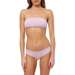 image:imageONEILL Womens Solid Bandeau Bikini Swimsuit Top Lilac S