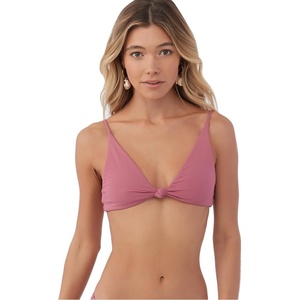 image:imageONEILL Womens Swim Saltwater Solids Pismo Bralette Bikini Top Berry Xs