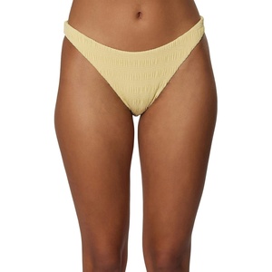 image:imageONeill Saltwater Solids Textured Flamenco Womens Cheeky Bikini BottomsStraw  Saltwater Solids Texture Flame