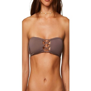 image:imageONeill Womens Salt Water Solids Bandeau Swimwear Black LPepper