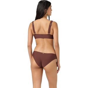 image:imageONeill Womens Saltwater Solids Blue Lagoon Full Bikini Bottoms  Wide Strap Full CoverageChocolate