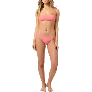 image:imageONeill Womens Saltwater Solids Blue Lagoon Full Bikini Bottoms  Wide Strap Full CoverageShell Pink