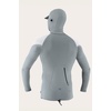 image:imageONeill Mens Premium Skins Ozone UPF 50 Long Sleeve Sun Shirt With HoodDark Olive Cool Grey