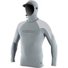image:imageONeill Mens Premium Skins Ozone UPF 50 Long Sleeve Sun Shirt With HoodDark Olive Cool Grey