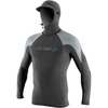 image:imageONeill Mens Premium Skins Ozone UPF 50 Long Sleeve Sun Shirt With HoodGraphiteCool GreyOcean