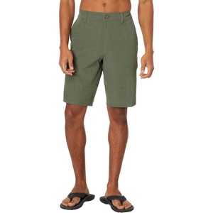 image:imageMens Reserve Light Check 21 Hybrid Shorts Stylish amp Comfortable QuickDry Perfect for Outdoor Activities amp Casual WearDark Olive  Reserve Heather 21