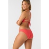 image:imageONEILL Saltwater Solids Rib Blue Lagoon Full Bikini Bottom Ribbed Swim Bottom with Moderate CoverageCay