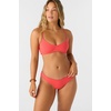 image:imageONEILL Saltwater Solids Rib Blue Lagoon Full Bikini Bottom Ribbed Swim Bottom with Moderate CoverageCay