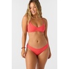 image:imageONEILL Saltwater Solids Rib Blue Lagoon Full Bikini Bottom Ribbed Swim Bottom with Moderate CoverageCay