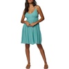 image:imageONEILL Kenzie Solid Woven Tank DressTeal  Kenzie Solid