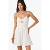 image:imageONEILL Womens Adelaide Mini Dress  Lightweight Woven Cotton Back TieWhite