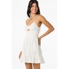 image:imageONEILL Womens Adelaide Mini Dress  Lightweight Woven Cotton Back TieWhite