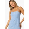 image:imageONEILL Womens Cassie Monstera Short Dress Breathable Cotton Feel Adjustable StrapsBlue Glass
