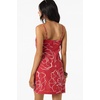 image:imageONEILL Womens Cecilia Floral Short Dress  Adjustable Straps Linen BlendLifeguard Red
