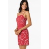 image:imageONEILL Womens Cecilia Floral Short Dress  Adjustable Straps Linen BlendLifeguard Red