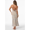 image:imageONEILL Womens Holly Midi Dress  Woven Viscose Cowl Neck TieBackDark Khaki