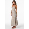 image:imageONEILL Womens Holly Midi Dress  Woven Viscose Cowl Neck TieBackDark Khaki