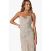 image:imageONEILL Womens Holly Midi Dress  Woven Viscose Cowl Neck TieBackDark Khaki