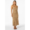 image:imageONEILL Womens Holly Midi Dress  Woven Viscose Cowl Neck TieBackWarm Sand