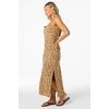 image:imageONEILL Womens Holly Midi Dress  Woven Viscose Cowl Neck TieBackWarm Sand