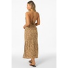 image:imageONEILL Womens Holly Midi Dress  Woven Viscose Cowl Neck TieBackWarm Sand