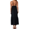 image:imageONEILL Womens Julez Solid Midi Dress  Adjustable Straps Side SlitsBlack