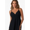 image:imageONEILL Womens Julez Solid Midi Dress  Adjustable Straps Side SlitsBlack