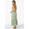 image:imageONEILL Womens Julez Tiki Midi Dress  Adjustable Straps Elastic WaistXX Grn