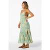 image:imageONEILL Womens Julez Tiki Midi Dress  Adjustable Straps Elastic WaistXX Grn