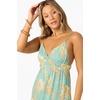 image:imageONEILL Womens Julez Tiki Midi Dress  Adjustable Straps Elastic WaistXX Grn