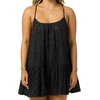 image:imageONEILL Womens Kylee Mini CoverUp Dress  Cotton Eyelet Adjustable StrapsBlack
