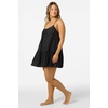 image:imageONEILL Womens Kylee Mini CoverUp Dress  Cotton Eyelet Adjustable StrapsBlack