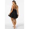 image:imageONEILL Womens Kylee Mini CoverUp Dress  Cotton Eyelet Adjustable StrapsBlack