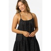image:imageONEILL Womens Kylee Mini CoverUp Dress  Cotton Eyelet Adjustable StrapsBlack
