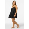 image:imageONEILL Womens Kylee Mini CoverUp Dress  Cotton Eyelet Adjustable StrapsBlkblack